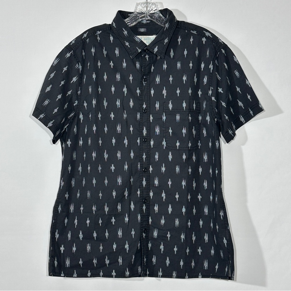NWT Mens American Eagle Printed Button Up Resort Shirt - L